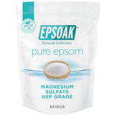 Epsoak bath salt bag with resealable lid for easy home spa storage.