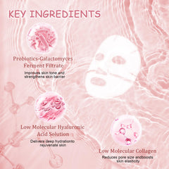 Eqimznv mask ingredients with adenosine and lactobacillus filtrate.