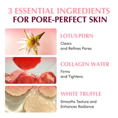 EQQUALBERRY lotus PDRN extract visualization emphasizes pore care potential