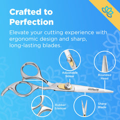 Equinox International thinning shears for texture and controlled thinning.