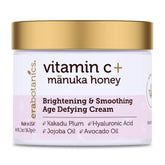 Era Organics Advanced Vitamin C Face Cream tube closeup highlighting brightening potential.