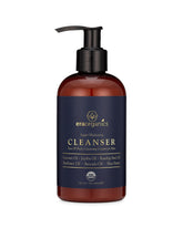 Era Organics men's face wash bottle front view showcasing nourishing, organic cleansing