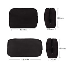 ERCRYSTO universal electronics case big black open inside shows storage capacity