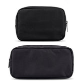 ERCRYSTO universal electronics case small black front view keeps essentials organized for travel