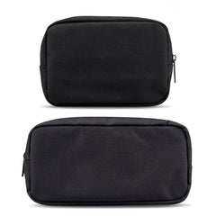 ERCRYSTO universal electronics case small black front view keeps essentials organized for travel