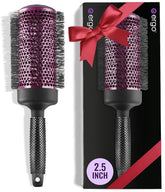 ERGO Super Gentle Round Brush 2.5in closeup highlights premium bristles for smooth blowouts.