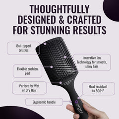 ergo tourmaline pins brush delivers frizz free finish in humid conditions