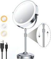 Erlingeryi 9-inch lighted makeup mirror for precise application with even LED illumination.