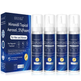 ERYLVEKA 5% Minoxidil Foam applied to scalp supports potential growth