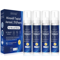 ERYLVEKA 5% Minoxidil Foam applied to scalp supports potential growth