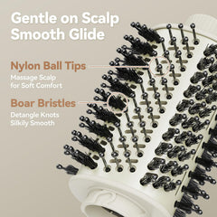 Esctabalt oval brush attachment allows drying and styling in one pass