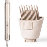 Esctabalt wide-tooth comb attached to Shark FlexStyle for smooth styling with minimal heat exposure