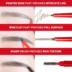 Espoir Brow Balance Pencil #6 light taupe grip-design prevents rolling