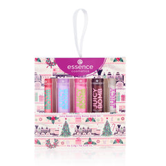 essence Juicy Butter Balm gift set packaging, festive and gift-ready for the season