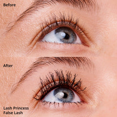 essence Lash Princess application motion captures smooth, even coats.