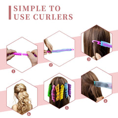 Essenergi curlers used on wet hair for natural-looking waves