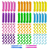 Essenergi heatless curlers spiral collection showing defined curls for daily styling
