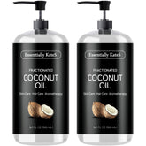 Essentially KateS fractionated coconut oil bottle no scent supports versatile skin and hair care.