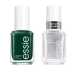 essie forest green nail polish bottle with deep holiday color
