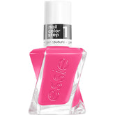 Essie Gel Couture Pinky Ring swatch showing vivid pink with blue undertones.