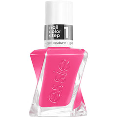 Essie Gel Couture Pinky Ring swatch showing vivid pink with blue undertones.