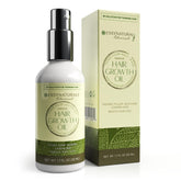EssyNaturals Hair Growth Oil bottle pour shows easy daily use and premium formula
