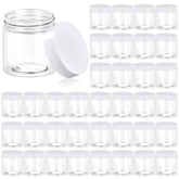 Eternal Moment 4 oz clear jar with white lid in a 36-pack for organized cosmetics.