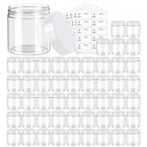 Eternal Moment 4oz clear jar with white lid shows through for easy labeling and storage.