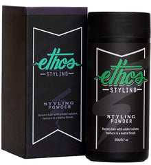 Ethos Styling Texture Powder application shows root lift and textured finish.