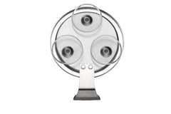Ettori aluminum-frame mirror combines durability with a sleek look.
