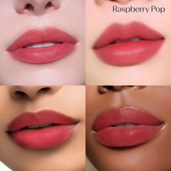 ETUDE Dear Darling Marker Tint Raspberry Pop swatch showing high-pigment glow