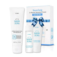 ETUDE SoonJung 2x Intensive Cream barrier bottle closeup showing calm barrier support
