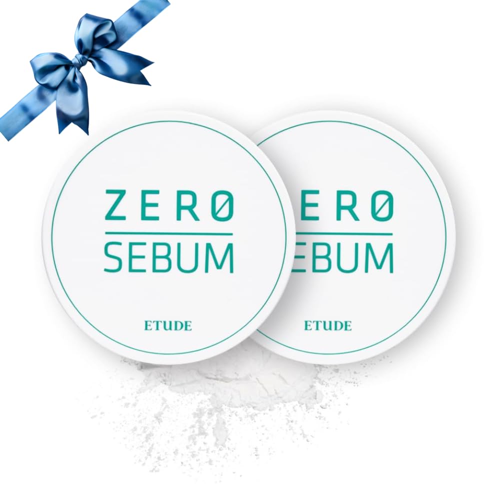 ETUDE Zero Sebum Powder Duo Packaging highlights oil control and matte promise.