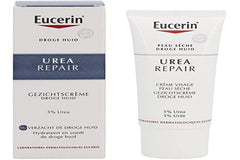 Eucerin 5% Urea Face Cream tube for dry skin hydration.