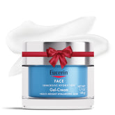 Eucerin Immersive Hydration Night Gel jar shows smooth, long-lasting overnight hydration.