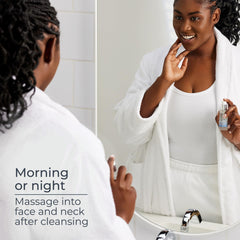 Application on hand demonstrates quick absorption and non-greasy finish for Eucerin serum