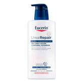 Eucerin Urea Repair Plus Intensive Lotion bottle front showing hydration-friendly texture