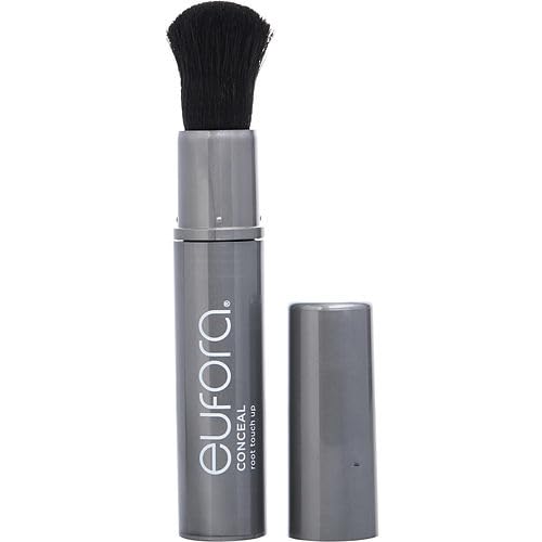 Eufora Conceal Root Touch Up Brown shows fast, natural-gray coverage between colorings.