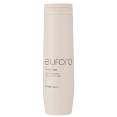 Eufora Sculpture Light Styling Glaze bottle with pump delivering flexible hold for versatile looks.