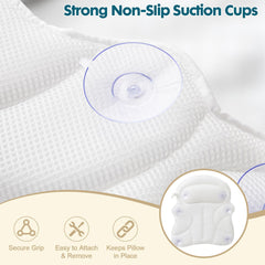 EULAXLAB-bath-pillow-spinal-line-back-support keeps your back aligned for comfort.