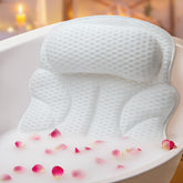 EULAXLAB bath pillow with wings provides ergonomic head and neck support for relaxing baths.