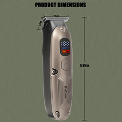 EuLea cordless beard trimmer shows quick, clean beard lines for everyday care.