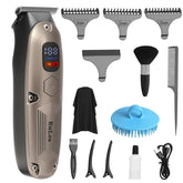 EuLea multifunctional hair clipper with LED screen for precise at-home grooming.