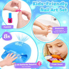 EULRGAUS nail dryer speeds drying for mess-free, kid-friendly manicure sessions.