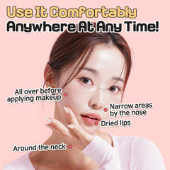 EUNYUL Moisture Glow Multi Balm Stick near eyes highlights gentle hydration.