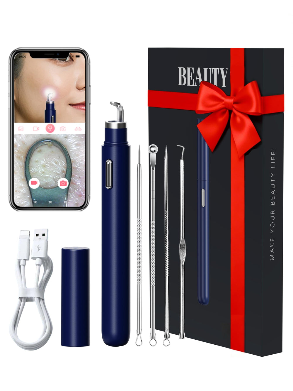 EURART Visual Blackhead Remover Camera reveals pores in real time for precise extraction.