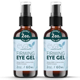 Eva Naturals Eye Gel bottle prepared for daily under-eye care and depuffing