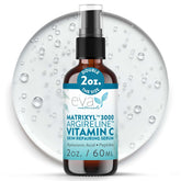 Eva Naturals Matrixyl 3000 Argireline serum bottle pump enables easy daily application.