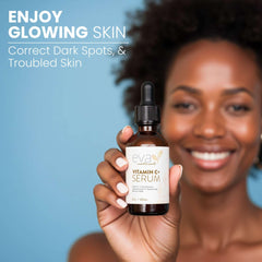 Eva Naturals Vitamin C Serum texture swirl on skin