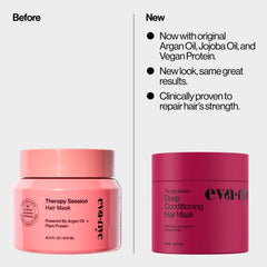 EVA·NYC Therapy Session mask application on wet hair for quick repair